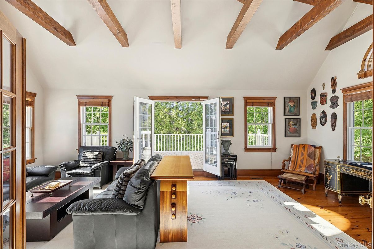 Interior, Living room, Wooden Beams, Wood Texture Flooring