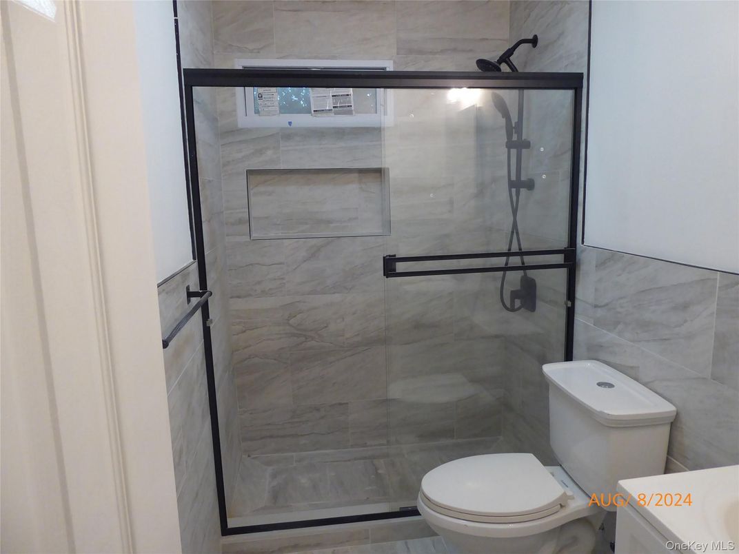 Bathroom, Glass Shower, Interior, Marble Walls