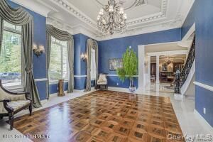 Chandelier, Interior, Wood Texture Flooring