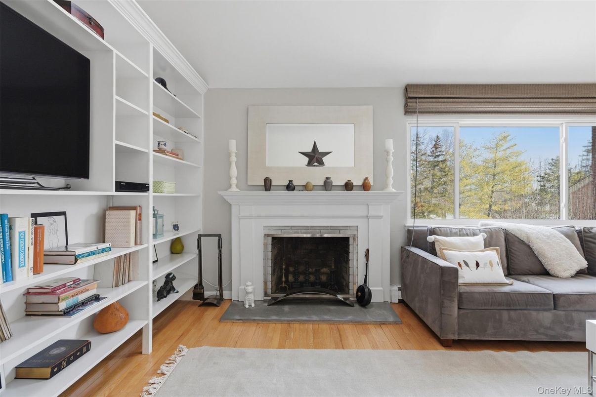 Fireplace, Interior, Wood Texture Flooring
