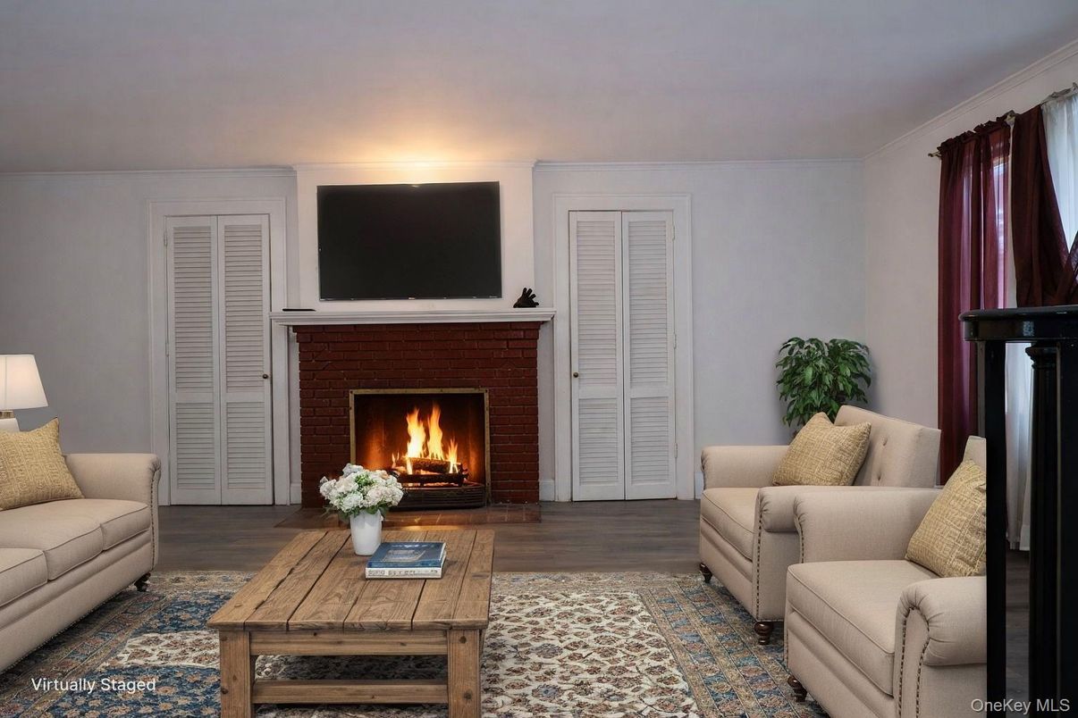 Fireplace, Interior, Living room, Wood Texture Flooring