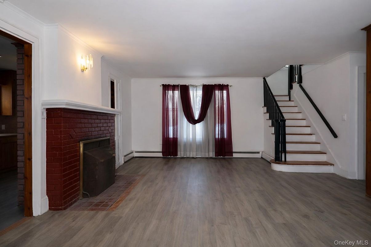 Fireplace, Interior, Wood Texture Flooring