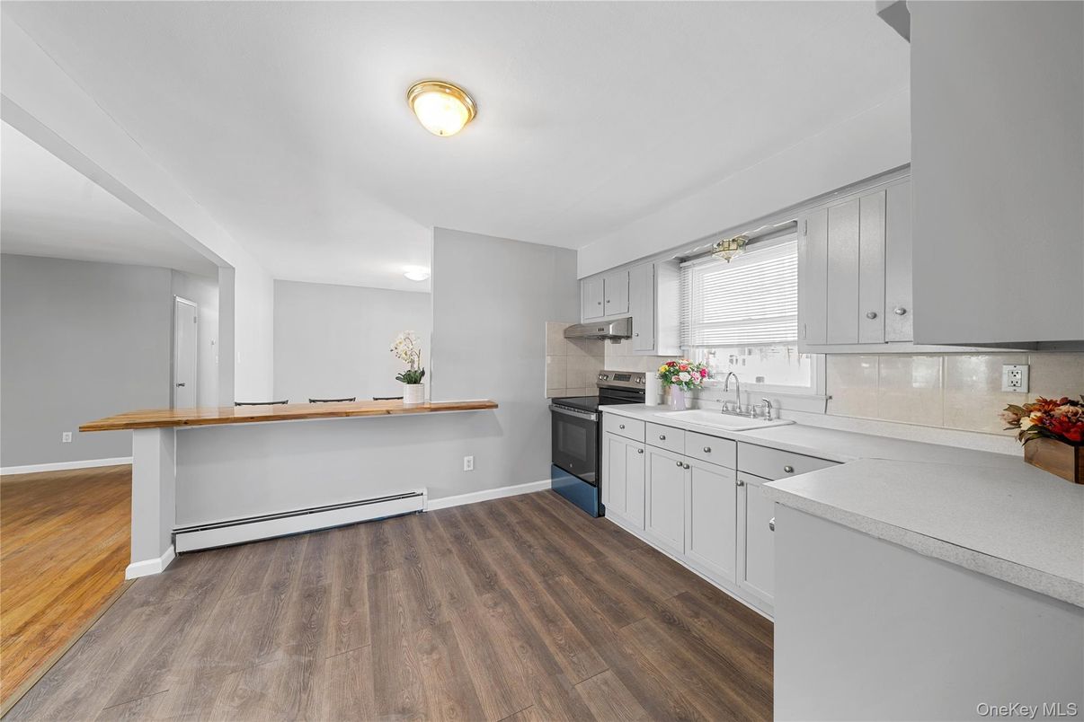 Interior, Kitchen, Wood Texture Flooring