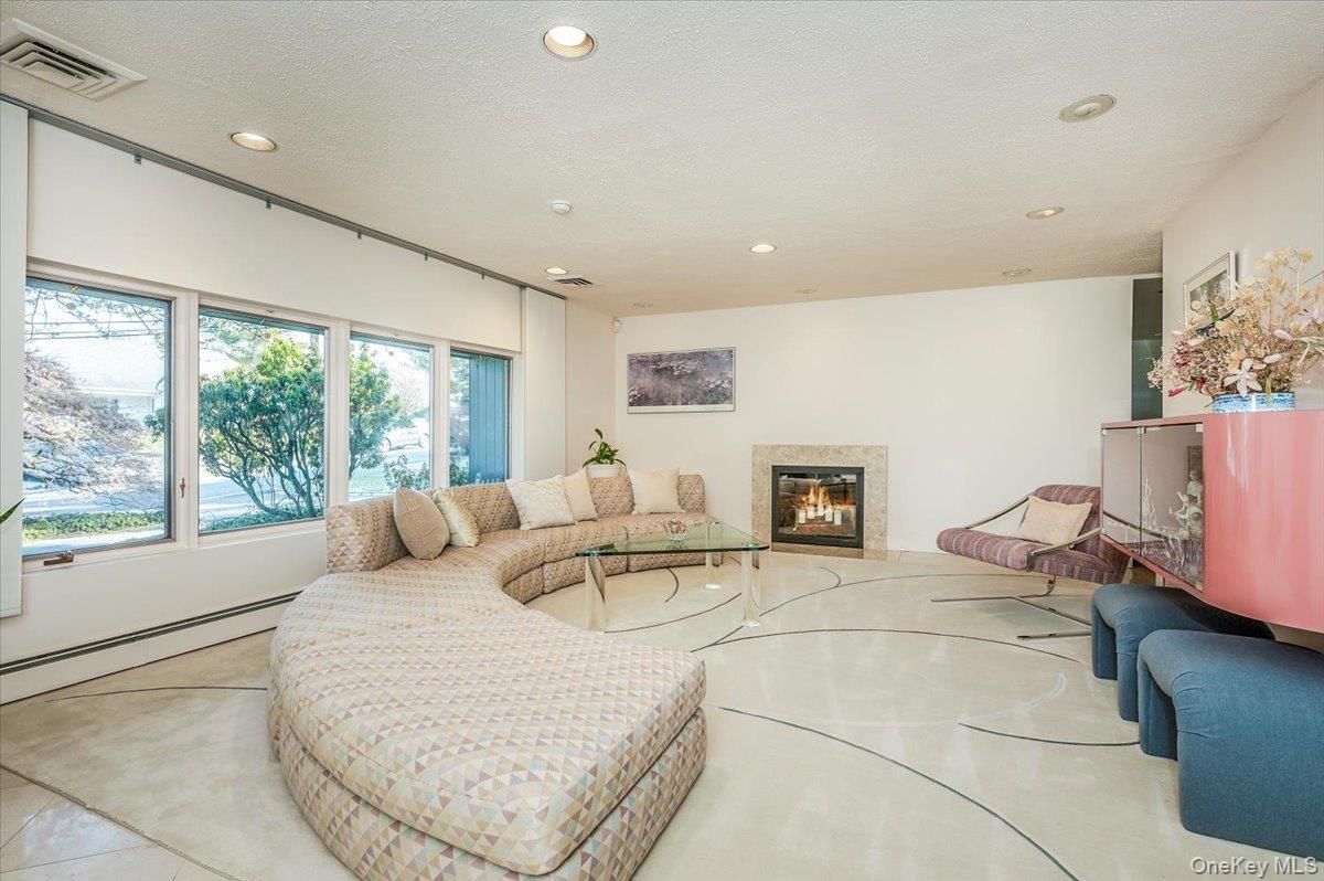 Fireplace, Interior, Living room, Recessed Lighting