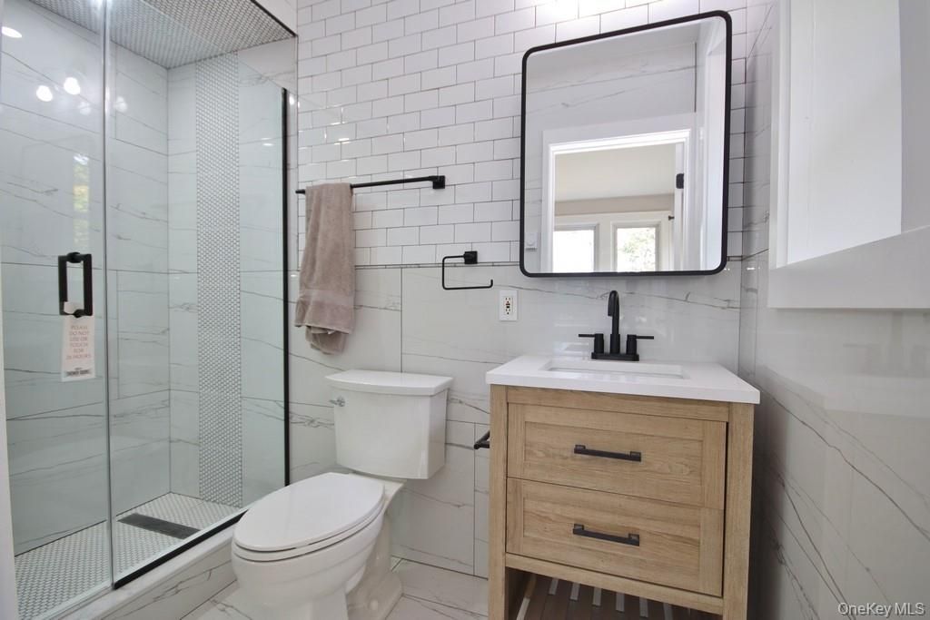 Bathroom, Glass Shower, Interior, Marble Walls