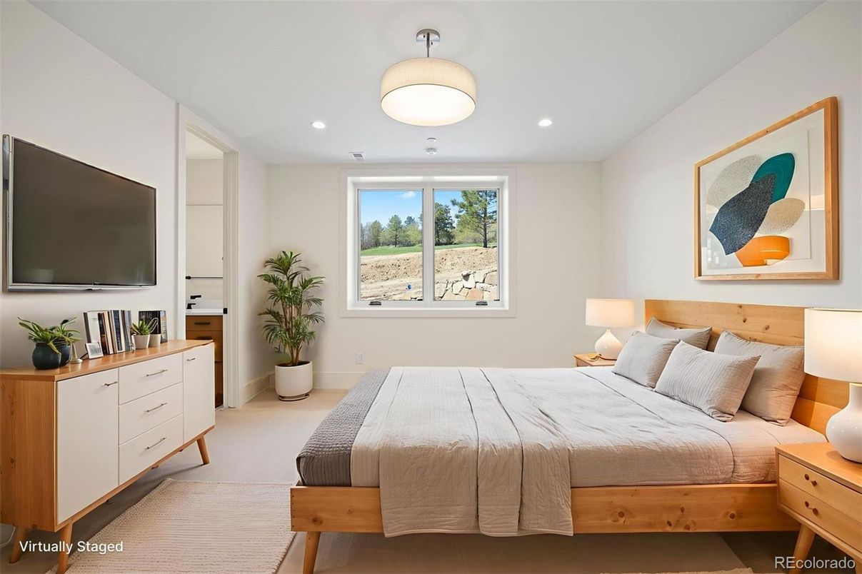 Bedroom, Interior, Recessed Lighting