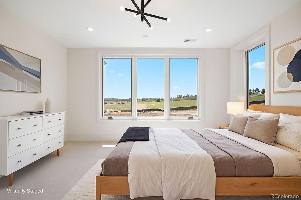 Bedroom, Interior, Recessed Lighting