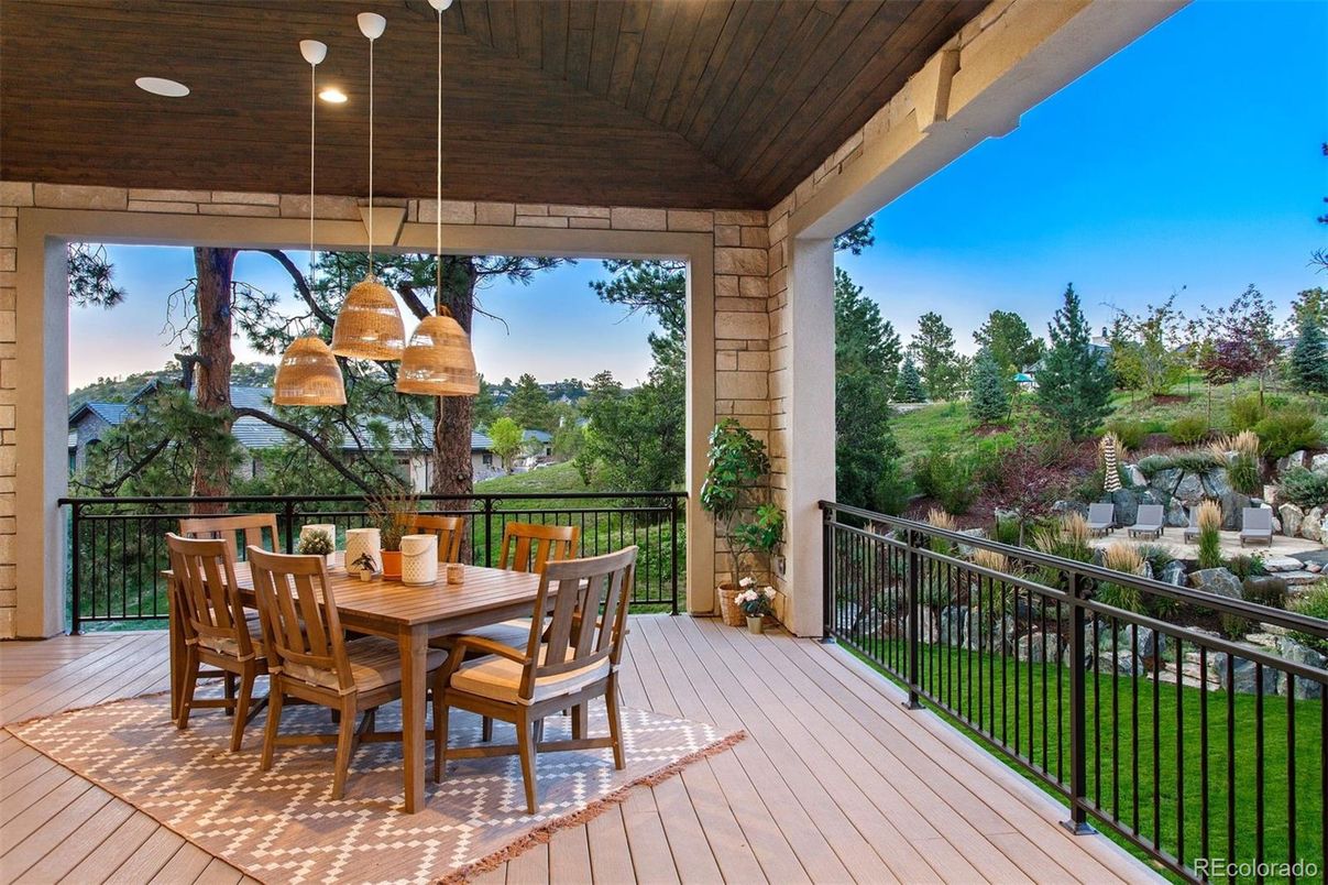 Exterior, Pendant Lights, Wooden Ceilings