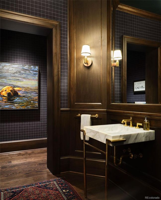 Bathroom, Interior, Wood Texture Flooring