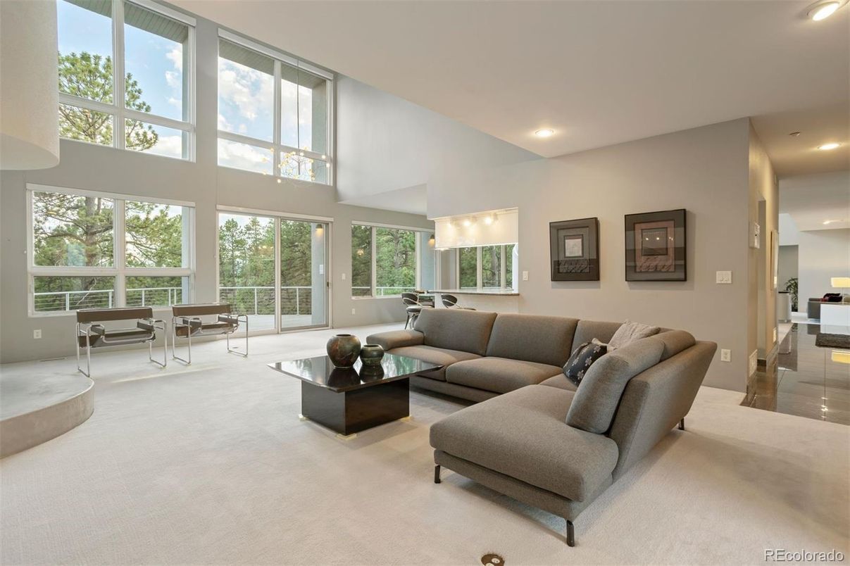 Interior, Living room, Recessed Lighting