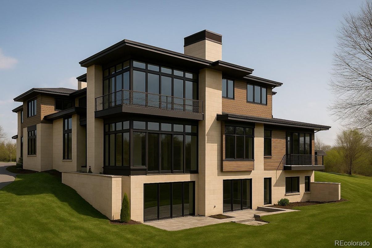 Backyard, Exterior, Facade, Modern