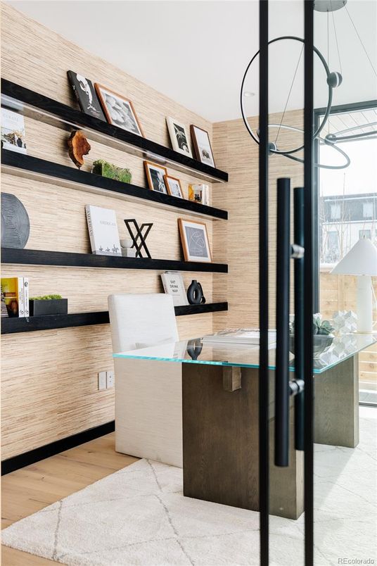 Home Office, Interior, Wood Texture Flooring