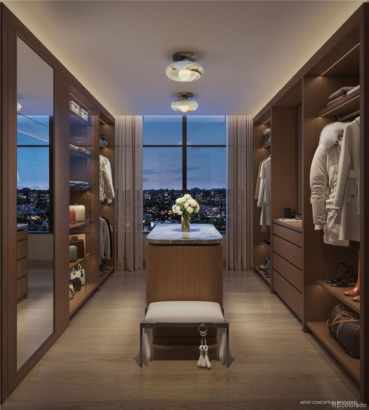 Interior, Walk-in Closets, Wood Texture Flooring