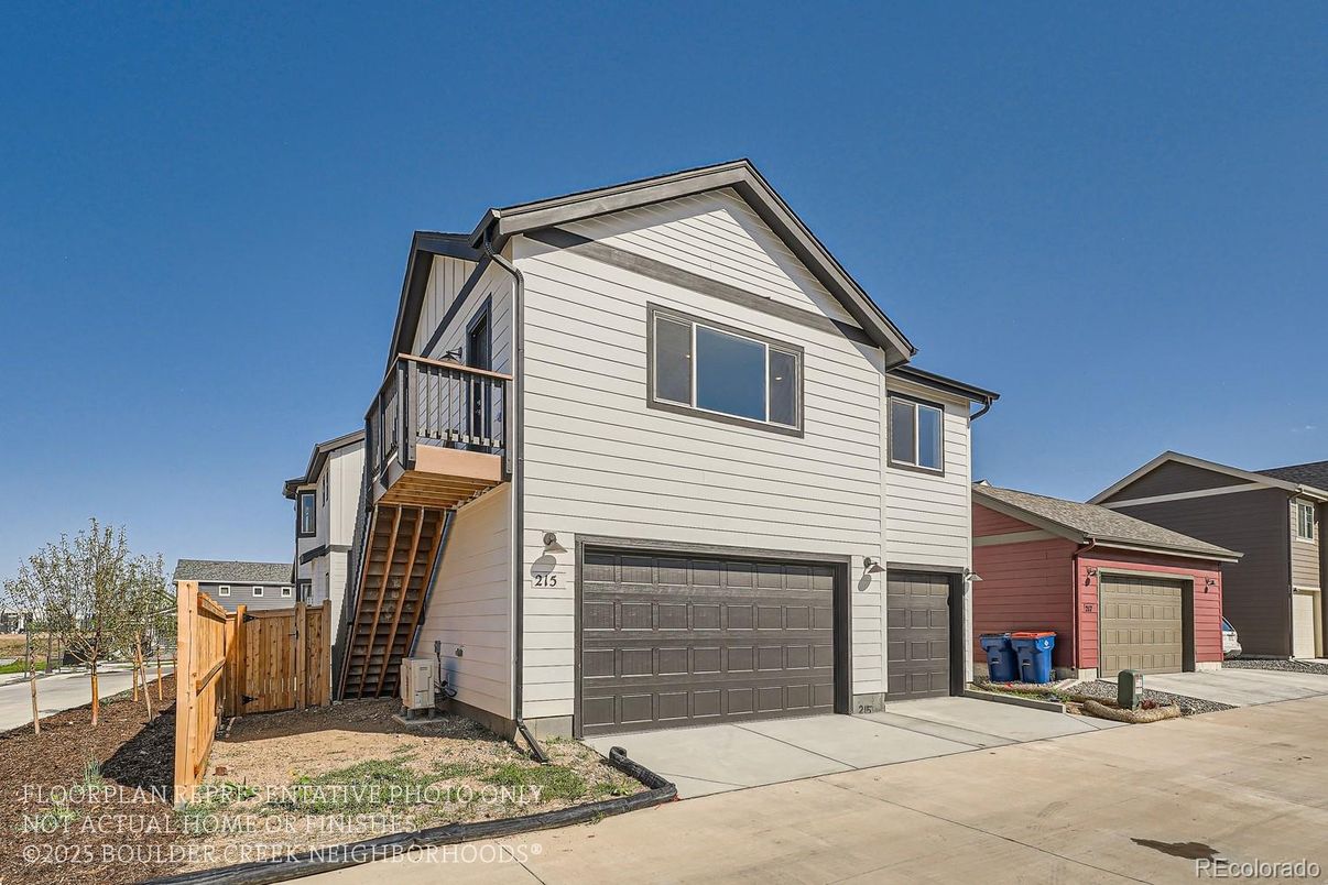 Attached, Detached Garage, Exterior, Facade, Farmhouse
