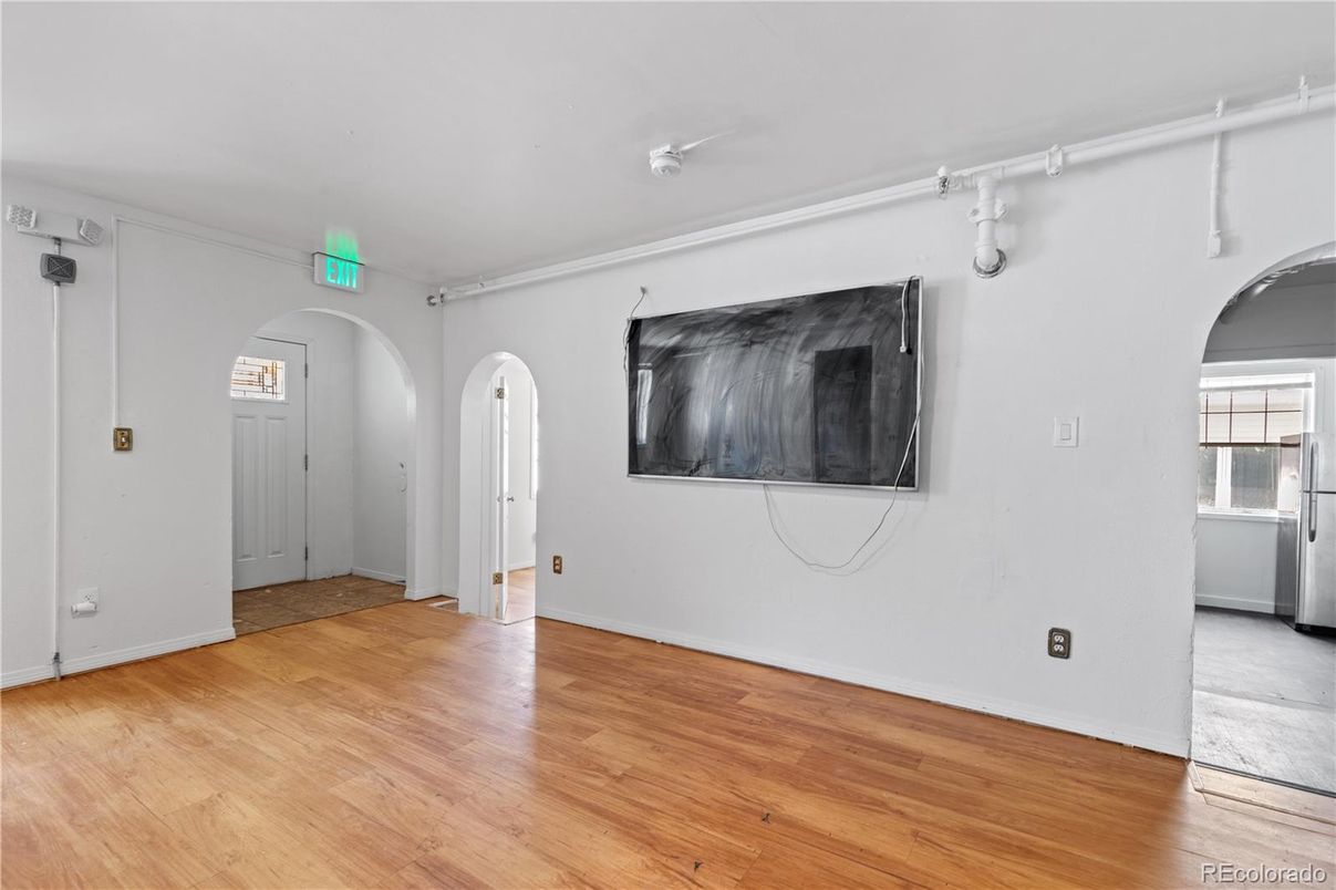 Empty room, Interior, Wood Texture Flooring