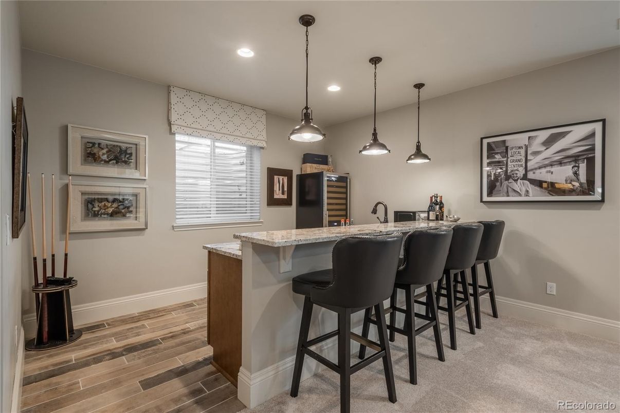 Interior, Pendant Lights, Recessed Lighting, Wood Texture Flooring
