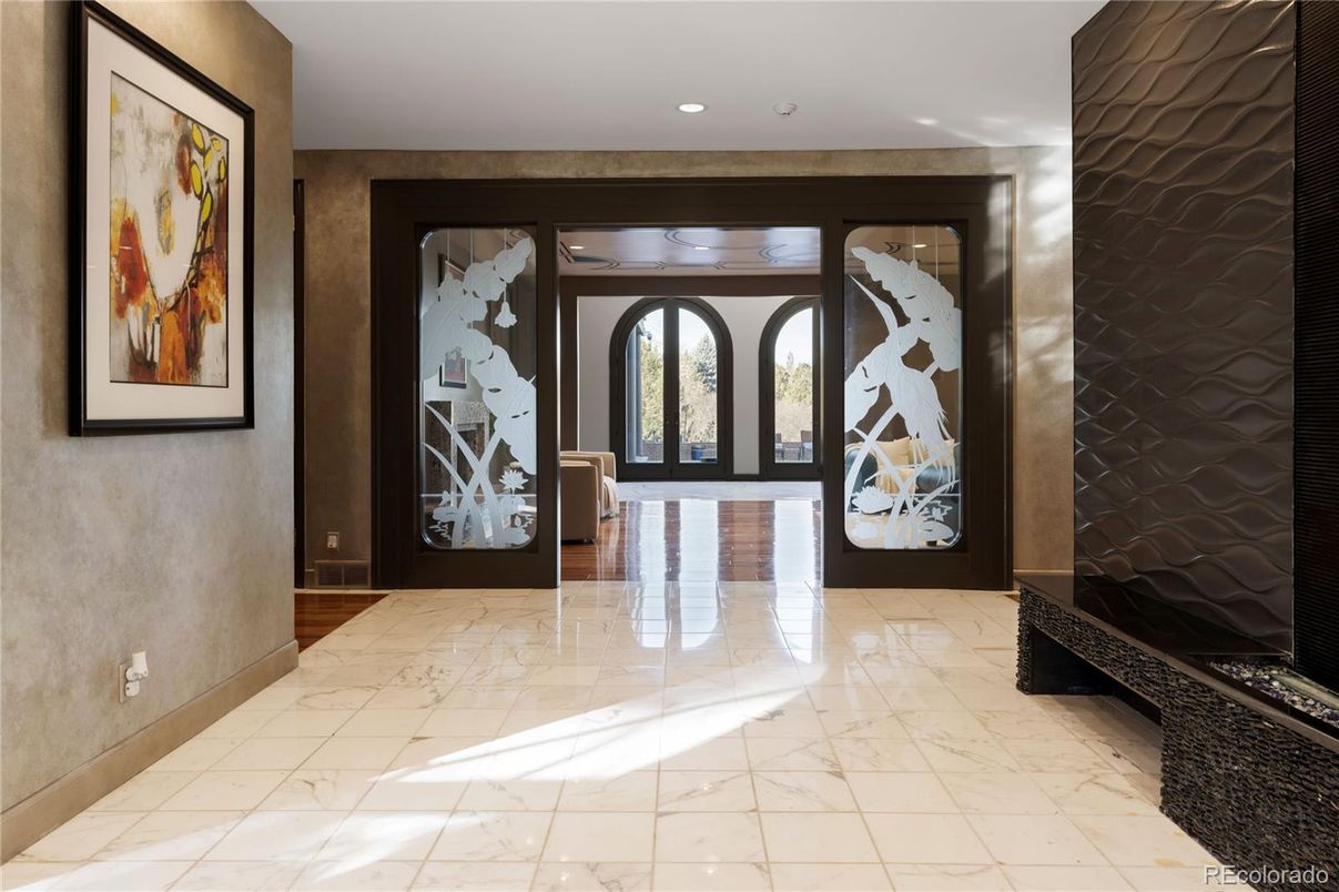 Interior, Marble, Recessed Lighting