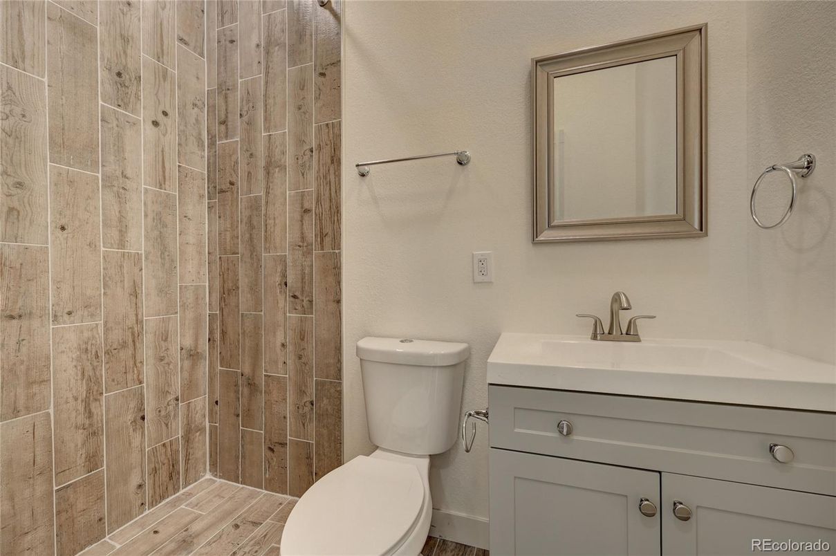 Bathroom, Interior, Wood Texture Flooring