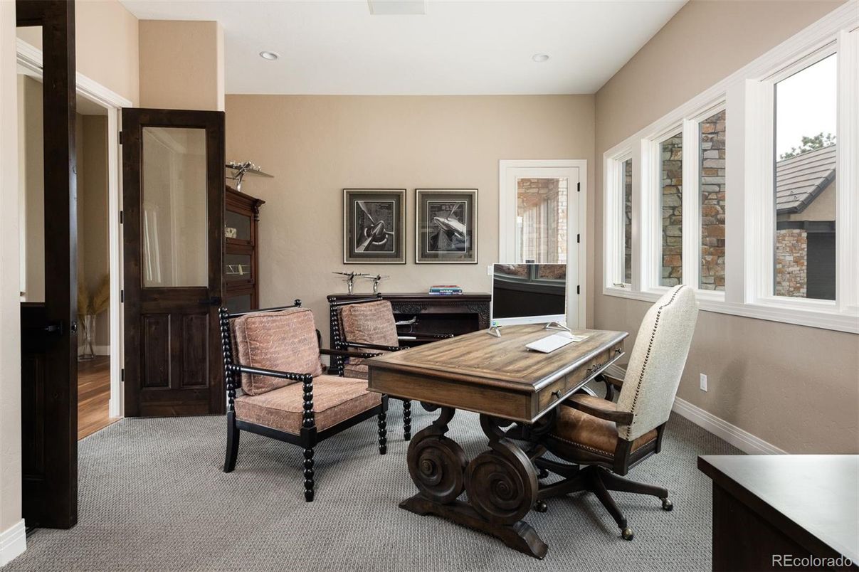 Home Office, Interior, Recessed Lighting