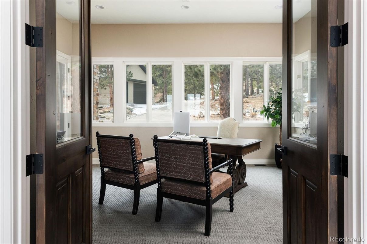 Home Office, Interior, Recessed Lighting
