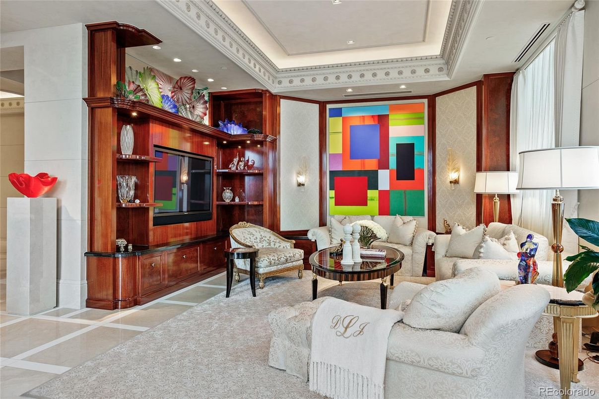 Interior, Living room, Recessed Lighting