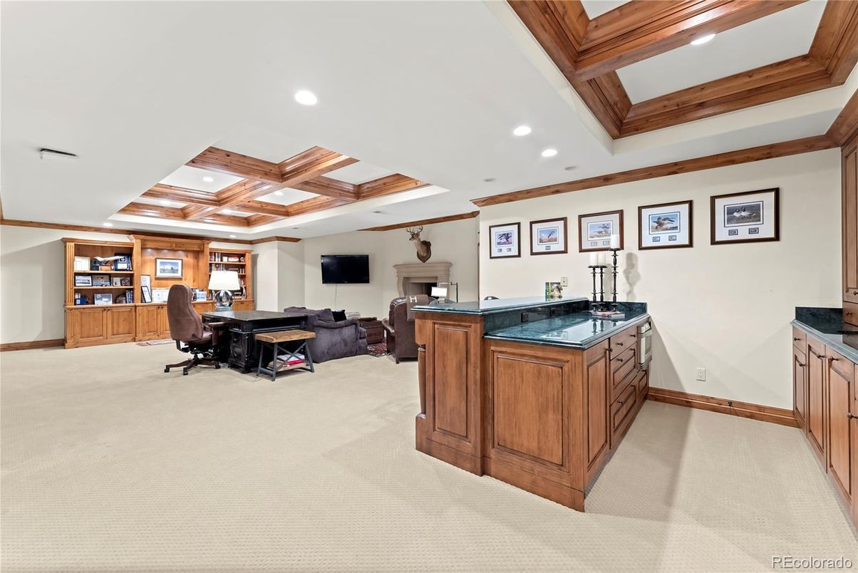 Home Office, Interior, Living room, Recessed Lighting