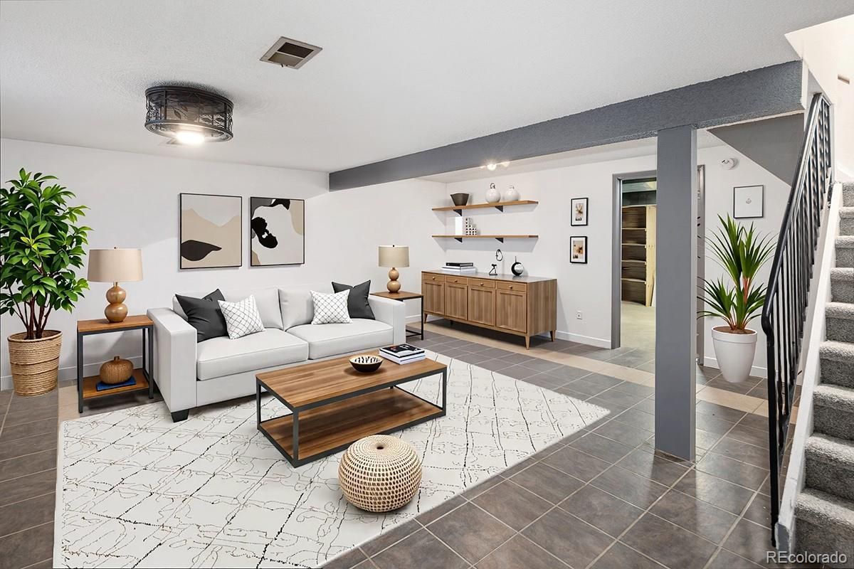 Interior, Living room, Recessed Lighting