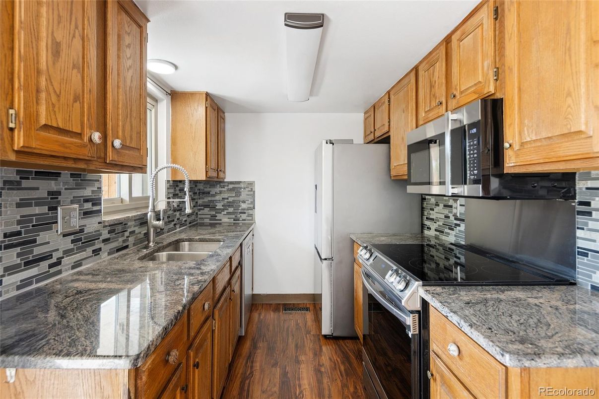 Interior, Kitchen, Wood Texture Flooring