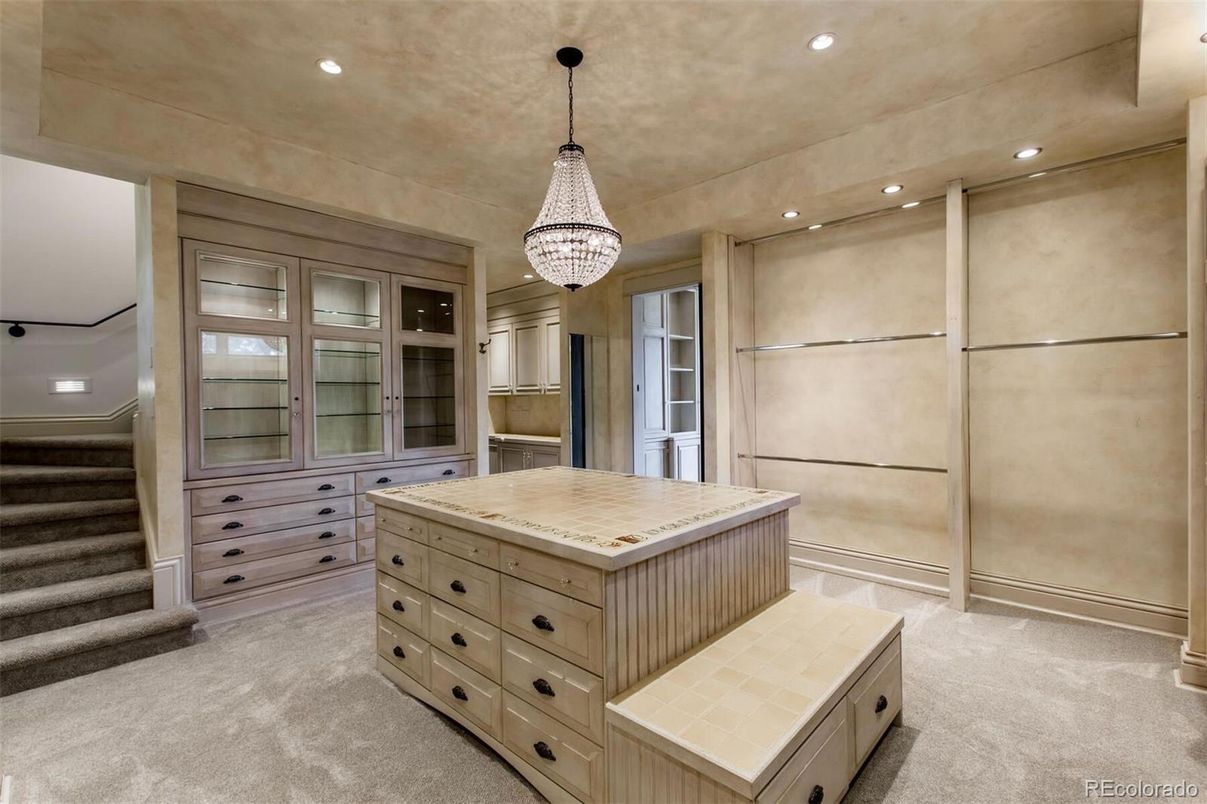 Chandelier, Interior, Recessed Lighting