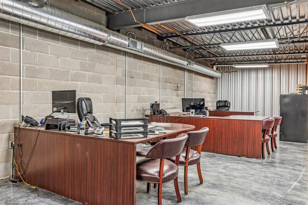 Home Office, Interior, Stone Walls