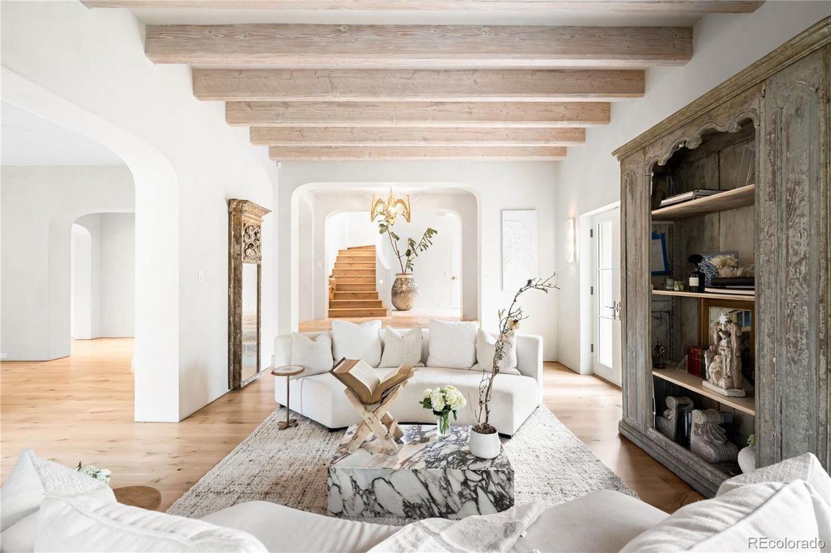 Interior, Living room, Wooden Beams, Wood Texture Flooring