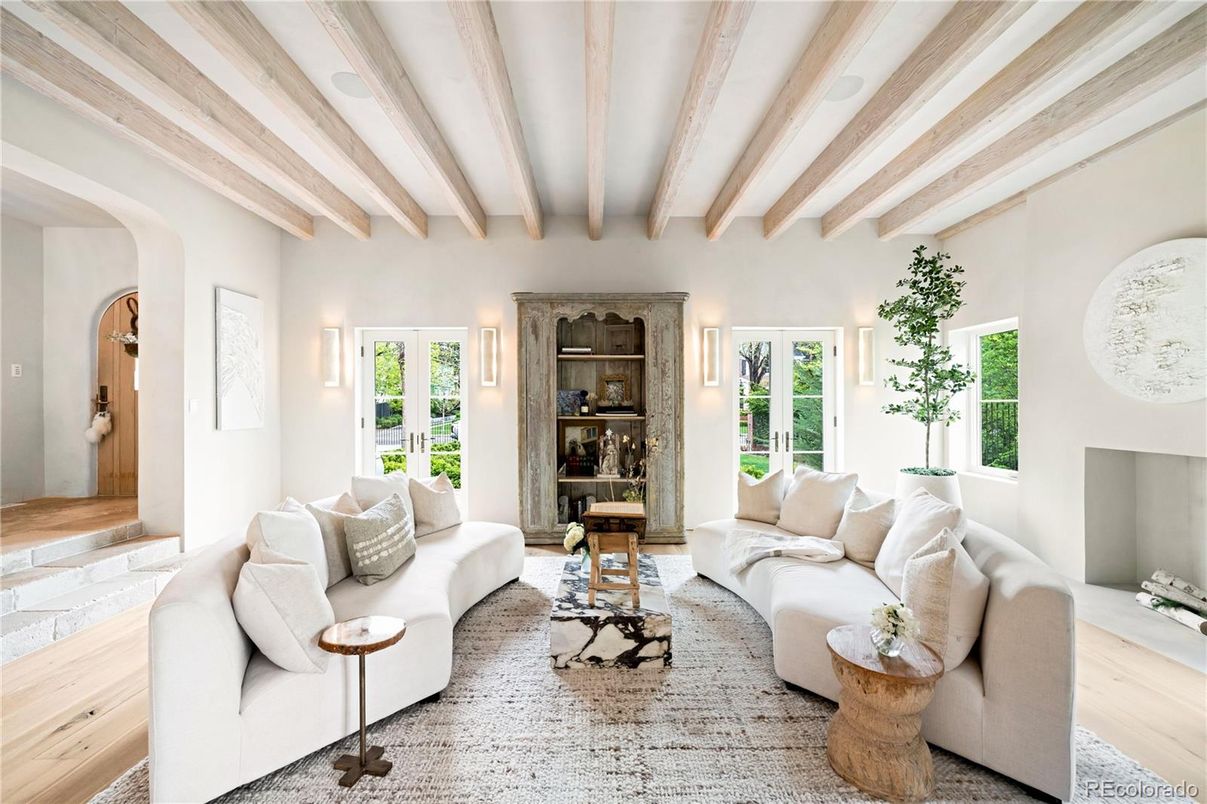 Interior, Living room, Wooden Beams, Wood Texture Flooring