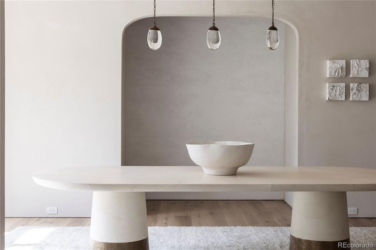 Interior, Pendant Lights, Wood Texture Flooring