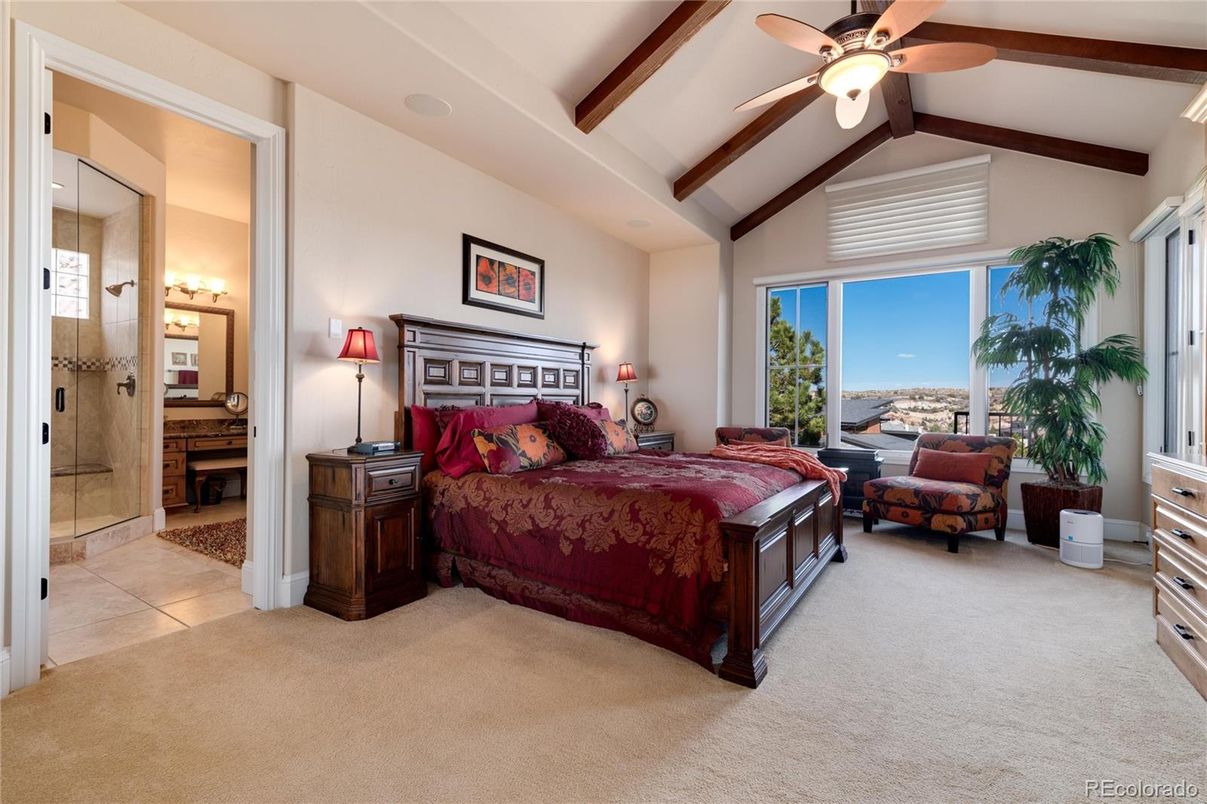 Bedroom, Interior, Water, Wooden Beams
