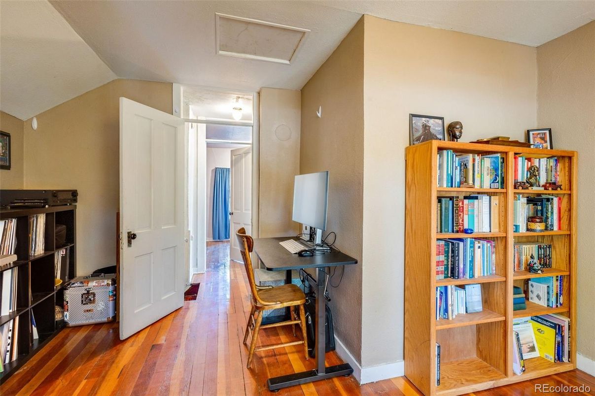 Home Office, Interior, Wood Texture Flooring