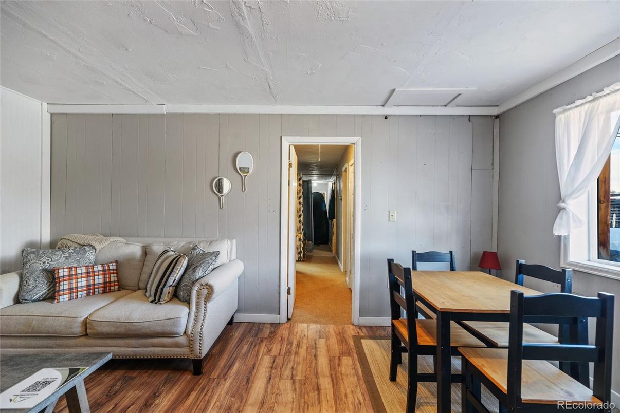 Dining room, Interior, Wood Texture Flooring
