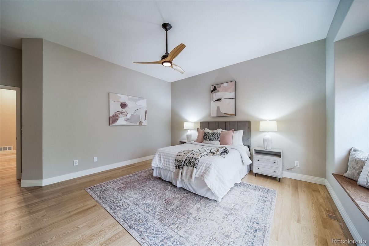 Bedroom, Interior, Wood Texture Flooring