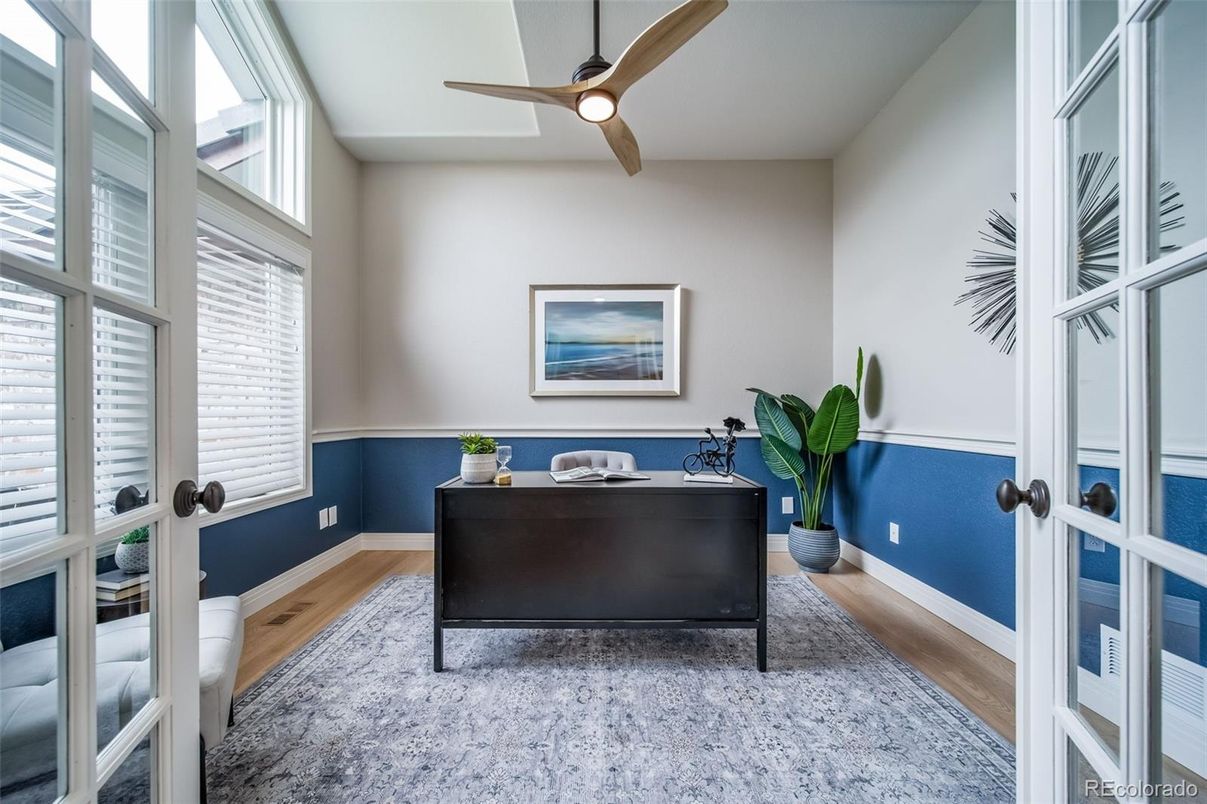 Home Office, Interior, Wood Texture Flooring