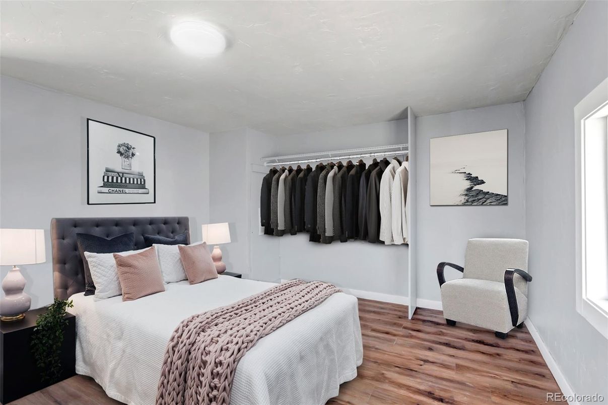 Bedroom, Interior, Wood Texture Flooring