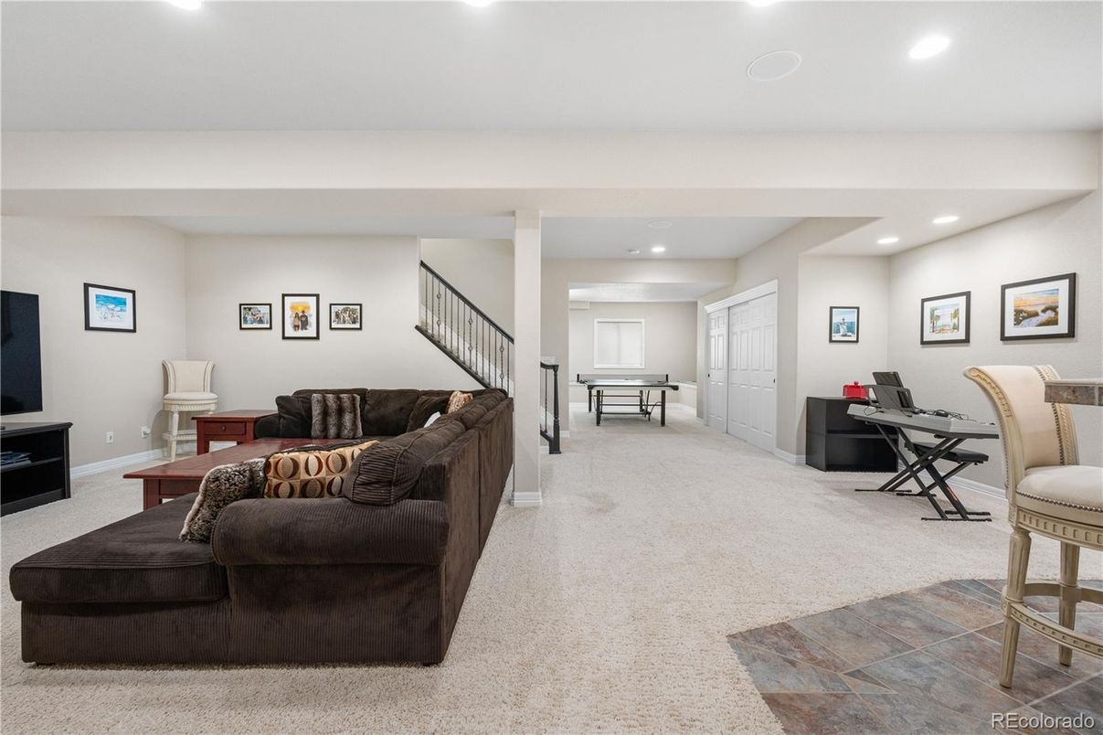 Game Room, Home Office, Interior, Living room, Recessed Lighting