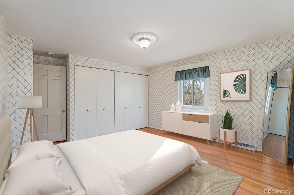 Bedroom, Interior, Wood Texture Flooring