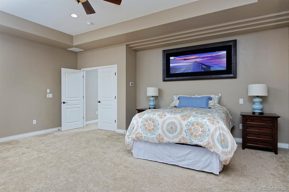 Bedroom, Interior, Recessed Lighting