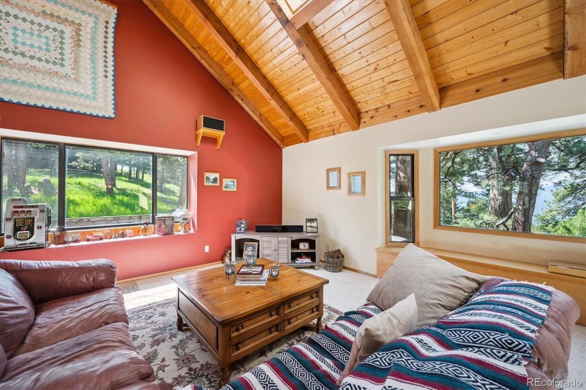 Interior, Living room, Wooden Beams, Wooden Ceilings