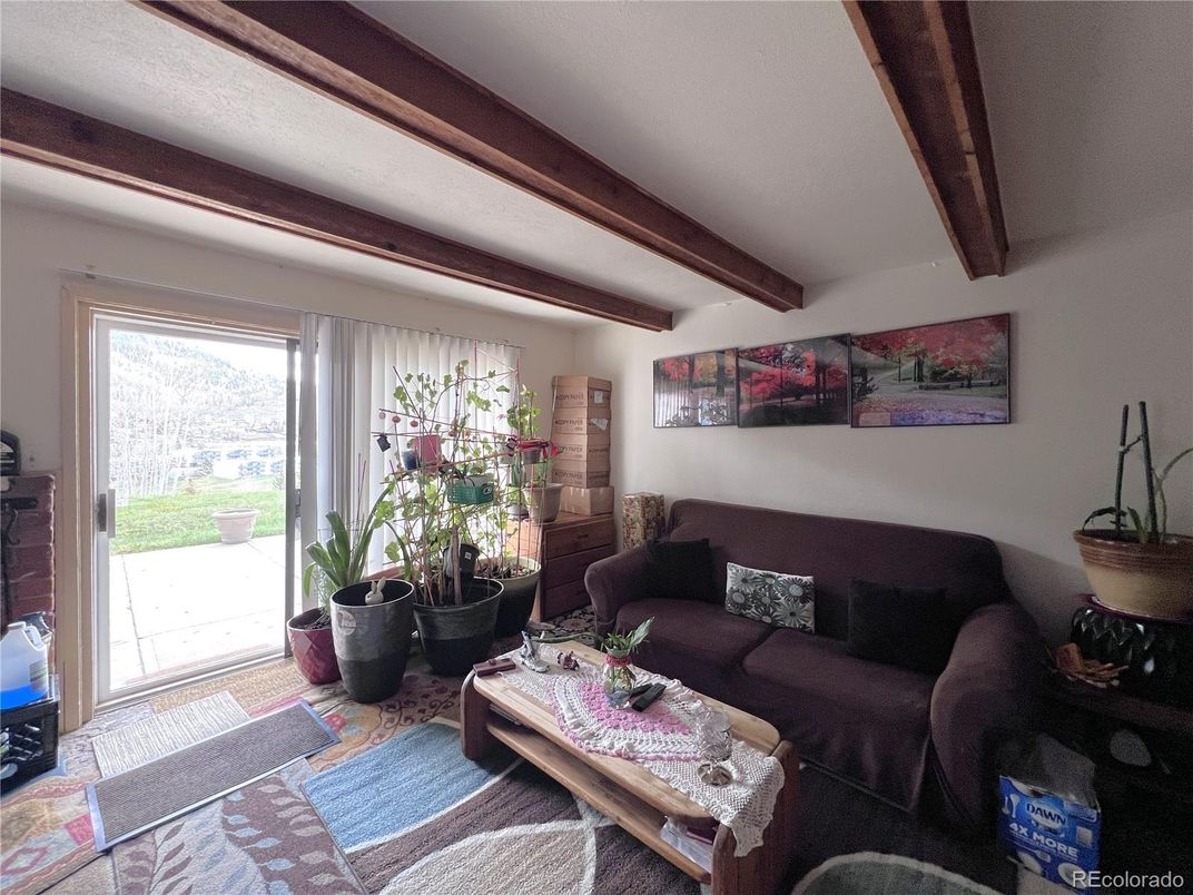 Interior, Living room, Wooden Beams