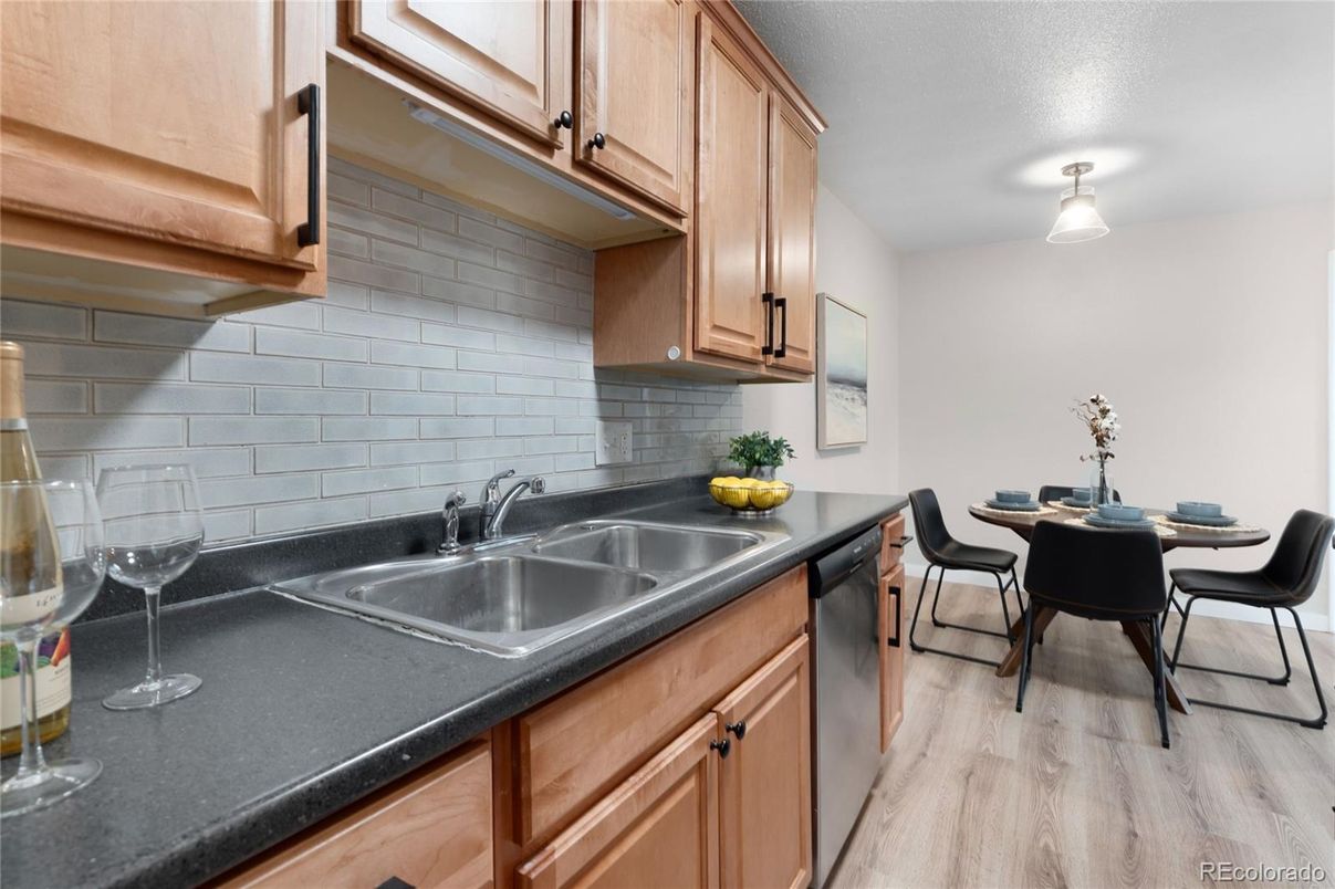 Dining room, Interior, Kitchen, Wood Texture Flooring