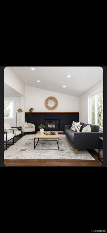 Interior, Living room, Recessed Lighting