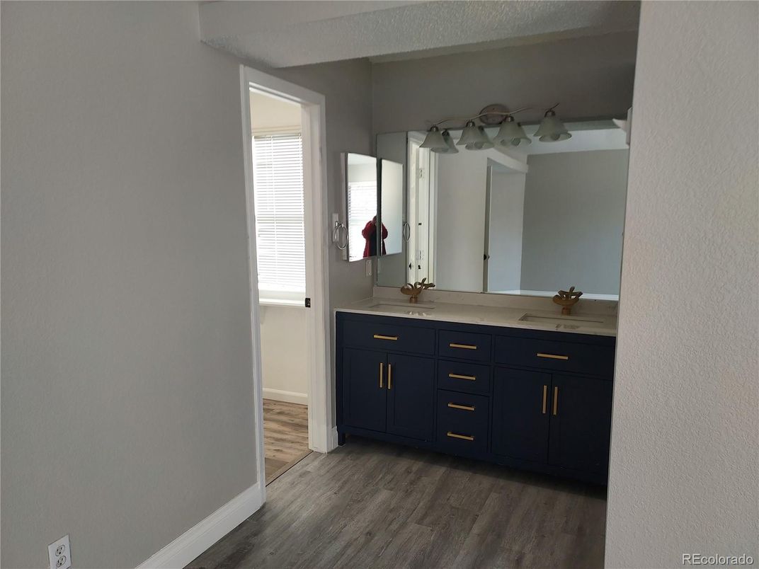 Bathroom, Dual Sink Vanities, Interior, Wood Texture Flooring