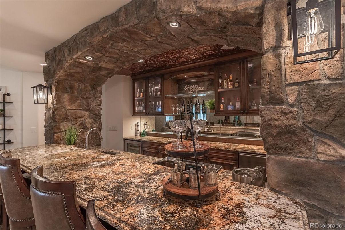 Interior, Recessed Lighting, Stone Walls