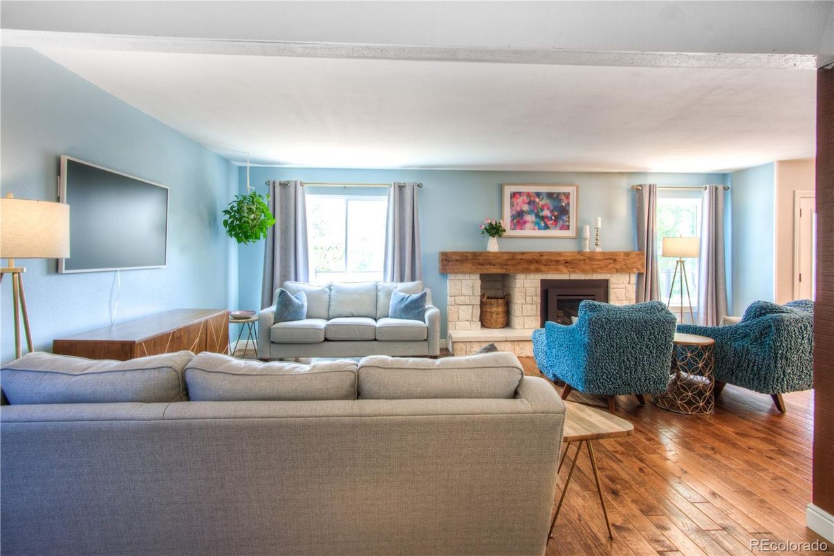 Fireplace, Interior, Living room, Wood Texture Flooring