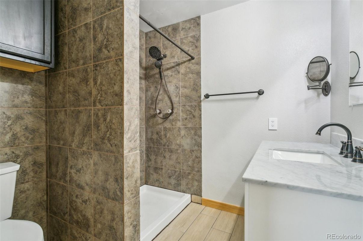 Bathroom, Interior, Wood Texture Flooring